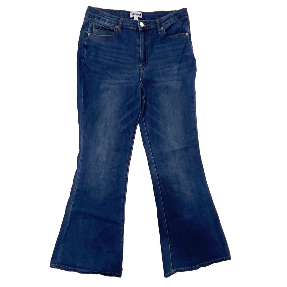 Abound Jeans Women's 32 Blue Mid-Rise Flare‎ 70's-Inspired Retro Boho Chic Y2K